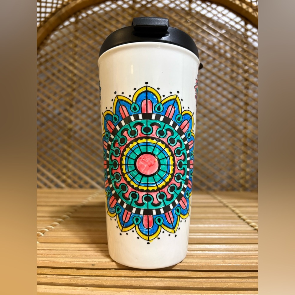 🦋2 For $50🦋Colorful Mandala Travel Mug